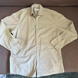 Calvin Klein Olive Button-Up Shirt